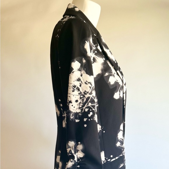 New I N C Black White Polyester Hook Closure Classic Blazer size S - Picture 7 of 16